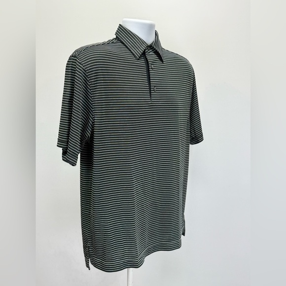 FOOTJOY Men’s black with white stripe golf polo size M - Picture 9 of 13